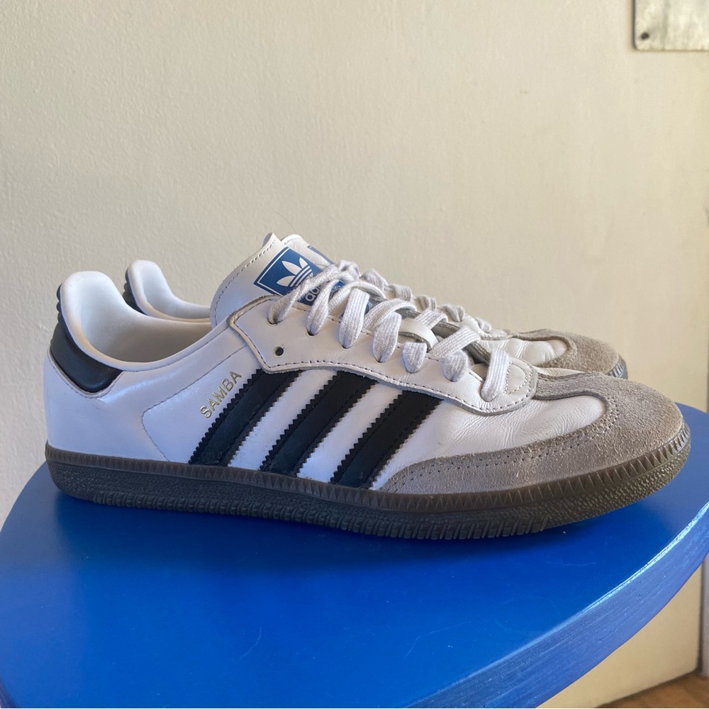 Adidas Samba White and Black Sneakers